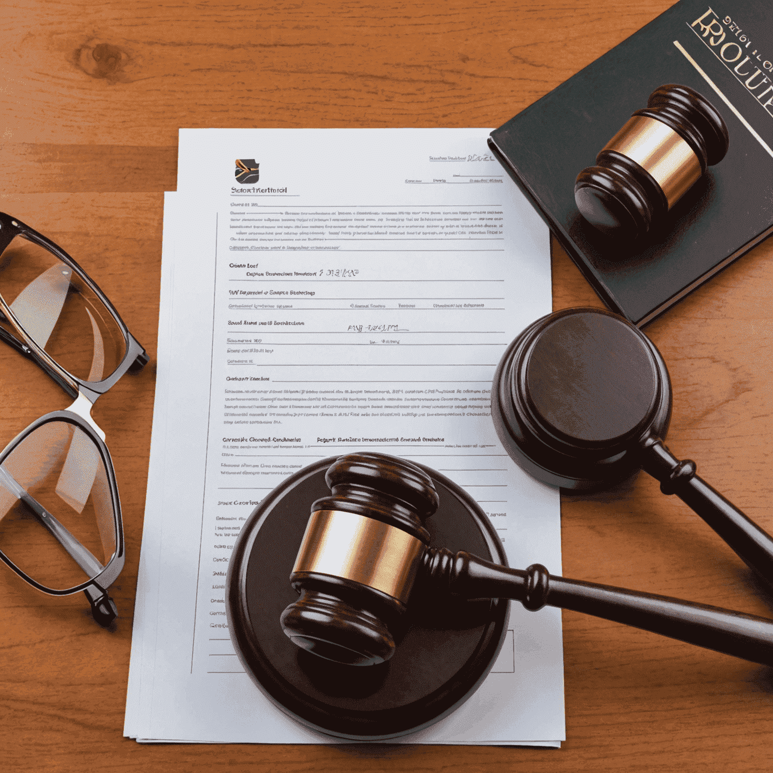 Gavel and legal documents representing South Africa's regulatory environment